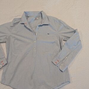 Vineyard Vines Blue Checkered Shirt
